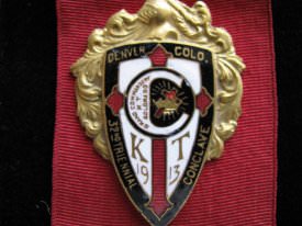 Medal detail with ceremonial sword