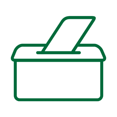 Ballot drop box icon